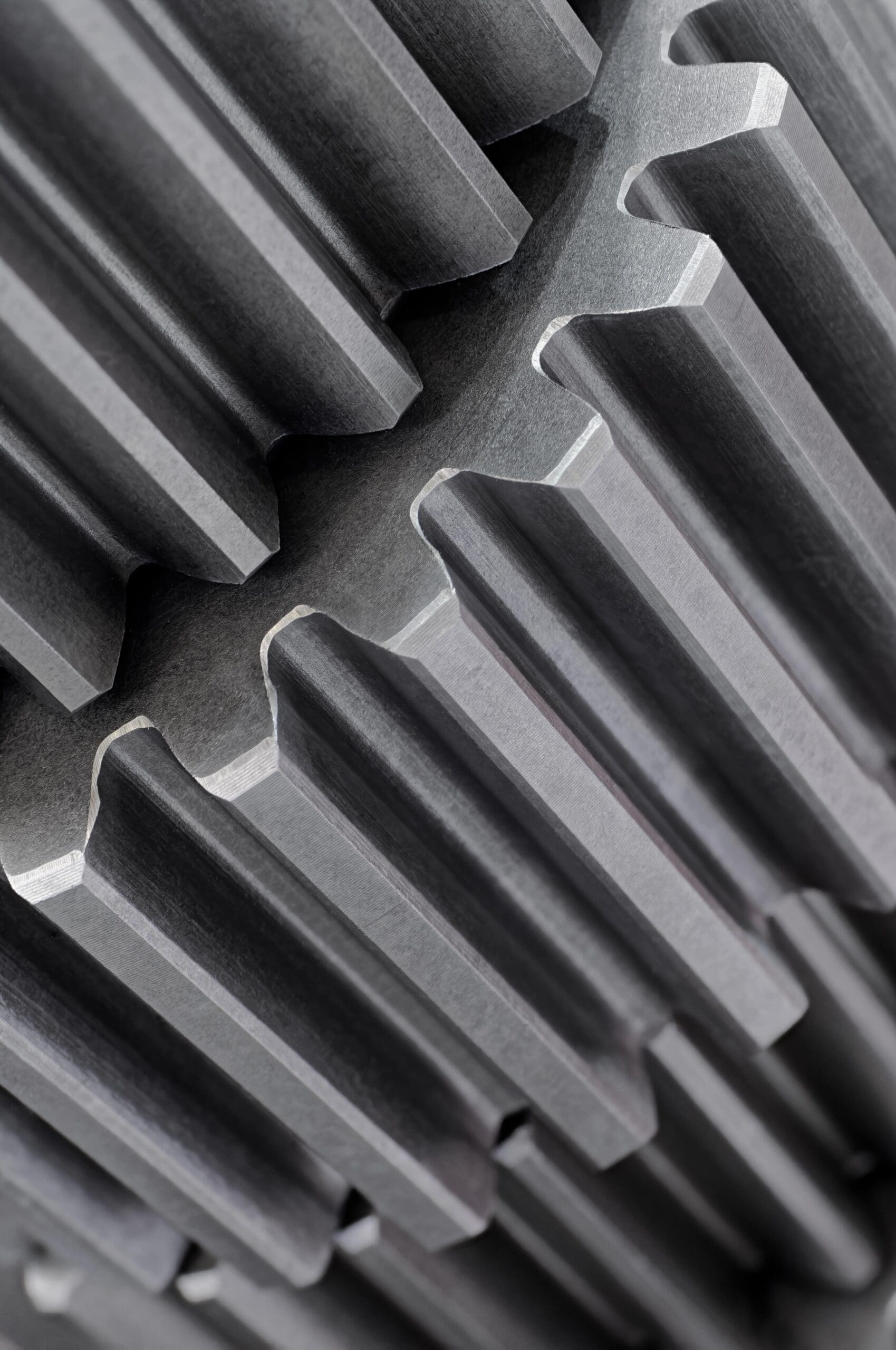 Close-up of gear cutting capabilities on highly complex castings and forgings.